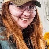 Portrait of a welding student in the metals shop